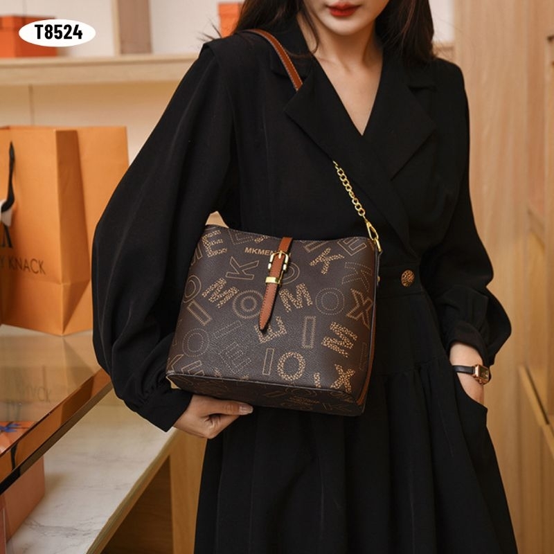 [IMPORT] T8524 - TAS SELEMPANG WANITA FASHION IMPORT - DAPAT 2 TALI - 76BAGSTORE