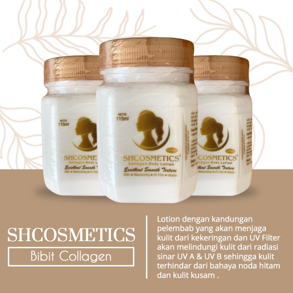 BIBIT COLLAGEN SHCOSMETICS ORIGINAL BPOM SHCOSMETICS Collagen Body Lotion Memutihkan Kulit 115ml Ori