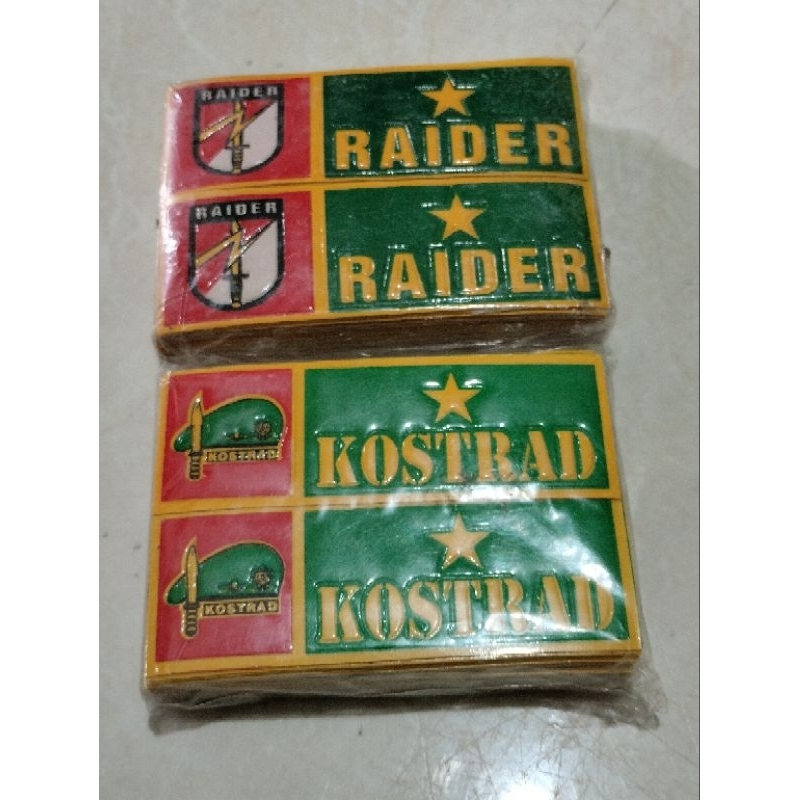 STIKER  PLAT MOTOR RAEDER/KOSTRAD