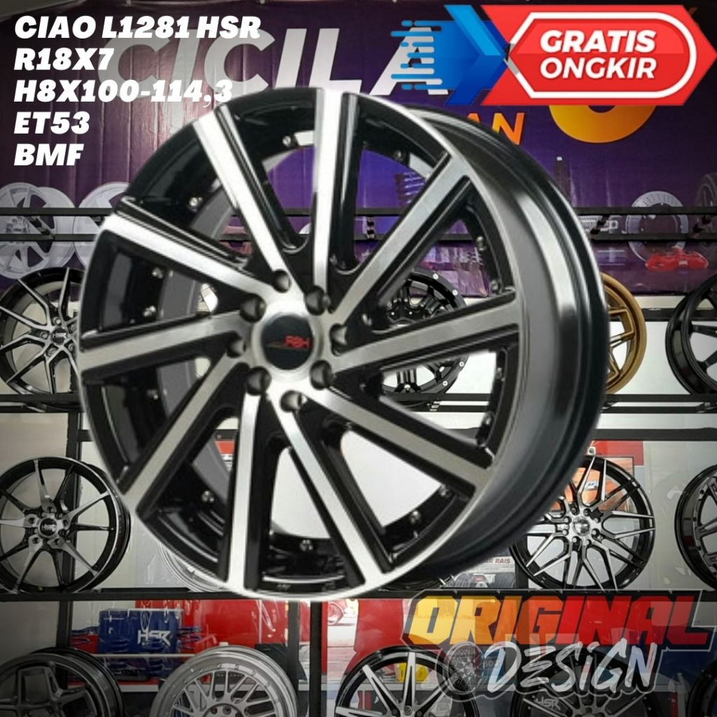 Velg Mobil Murah Ring 18 HSR Ciao R18 Untuk Jazz , Raize , Rocky , Mobilio