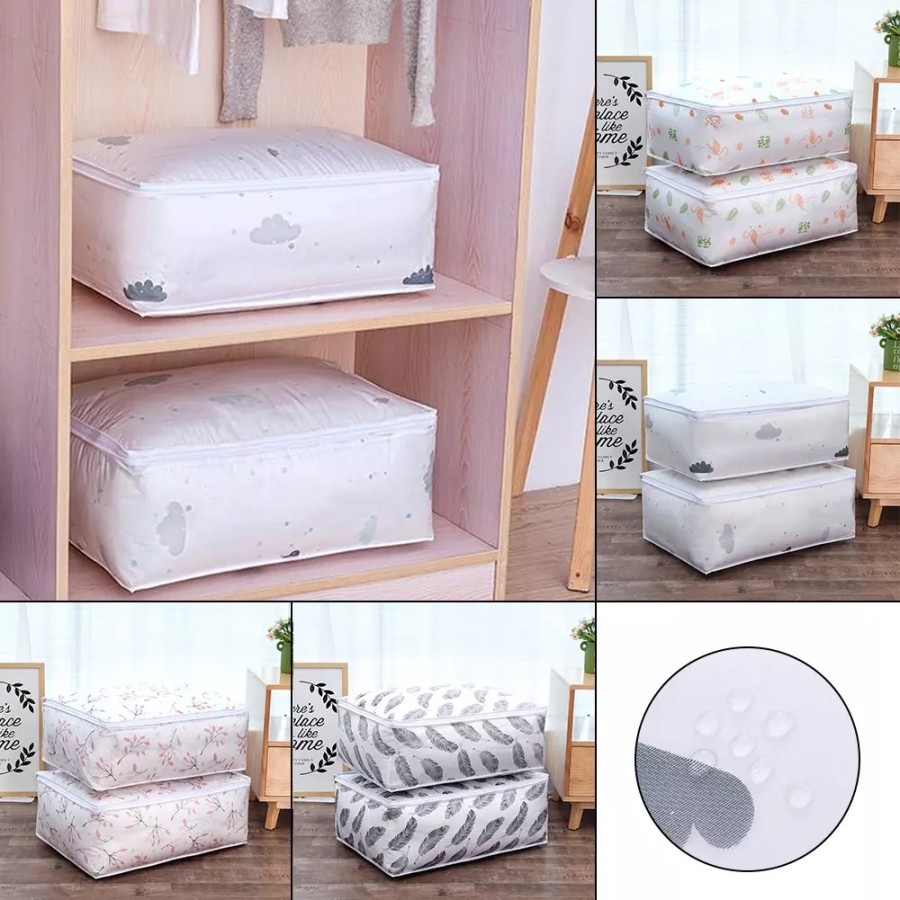 TEMPAT PENYIMPANAN PAKAIAN STORAGE BAG TEMPAT BED COVER PAKAIAN DUST COVER PEMBUNGKUS SELIMUT SERBAGUNA