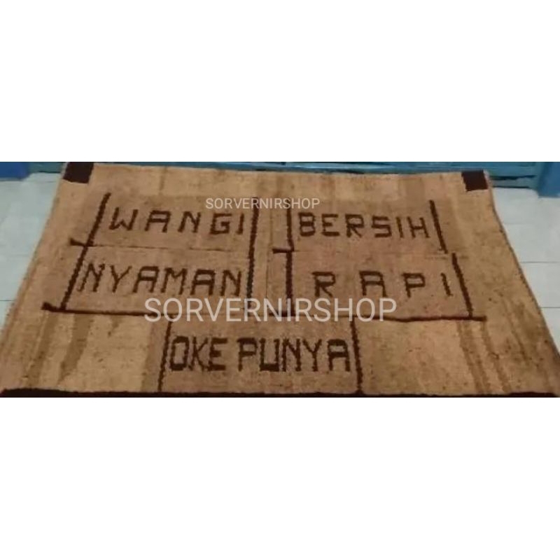 KESET SERABUT KELAPA CUSTOM NAMA/TULISAN KESET SERABUT KELAPA