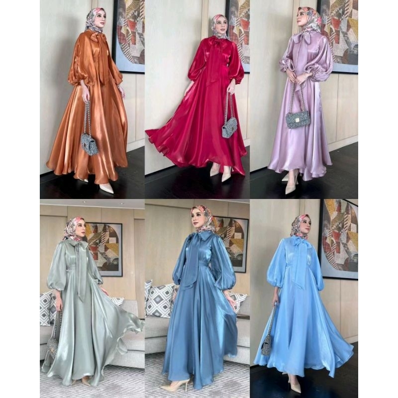 READY Aesa Dress by Gonegani SAGE DUSTY PINK XL