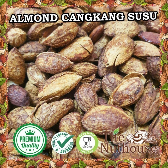 1kg Almond Cangkang Panggang Rasa Susu / Roasted Shell Almonds Milk