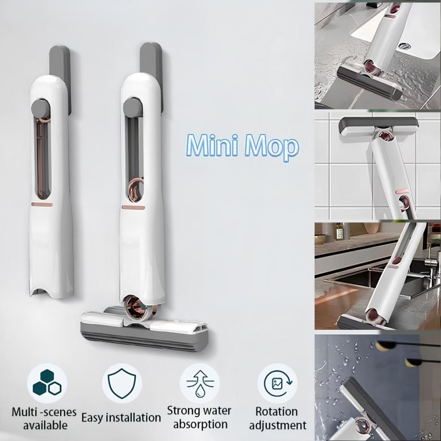 Alat Pel Pembersih Ruangan Home Car Portable Mini Mop/Alat Pel Mini Portable