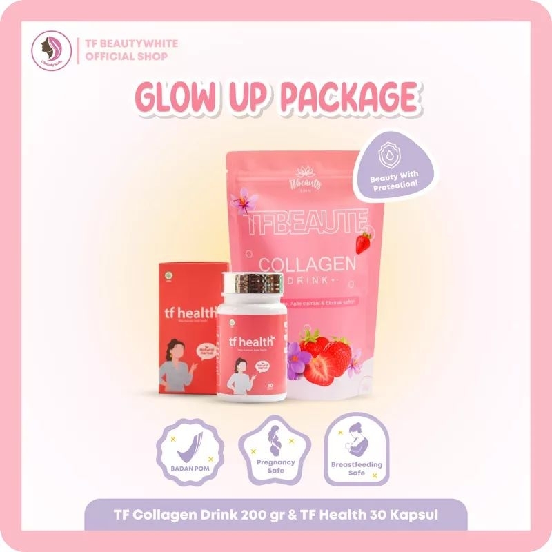 PAKET GLOW UP TF HEALTH (SKINBOOSTER) + Tf COLLAGEN 200GR