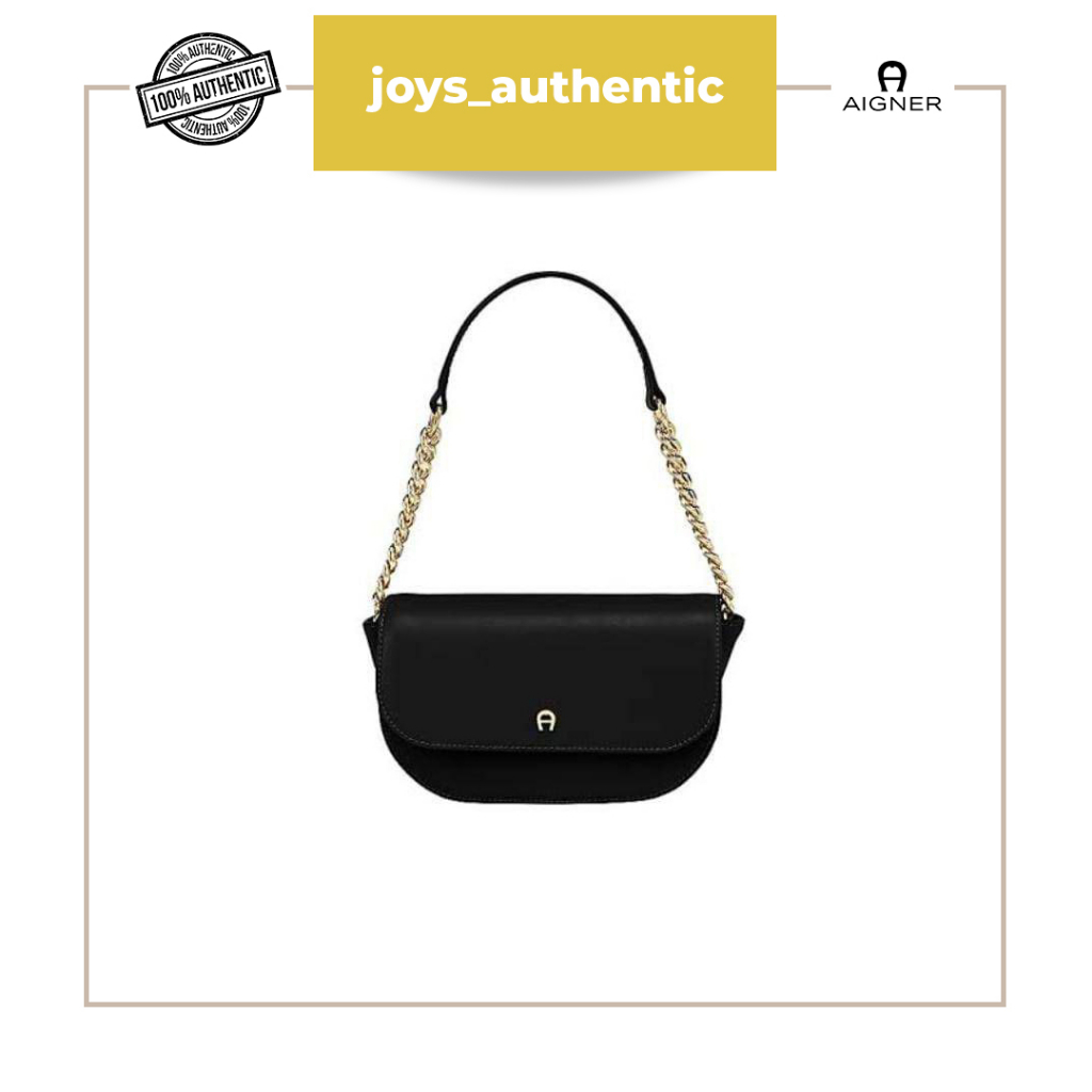 Tas Wanita Aigner Camilla Xs Crossbody Hitam Black Woman Bag Authentic Original