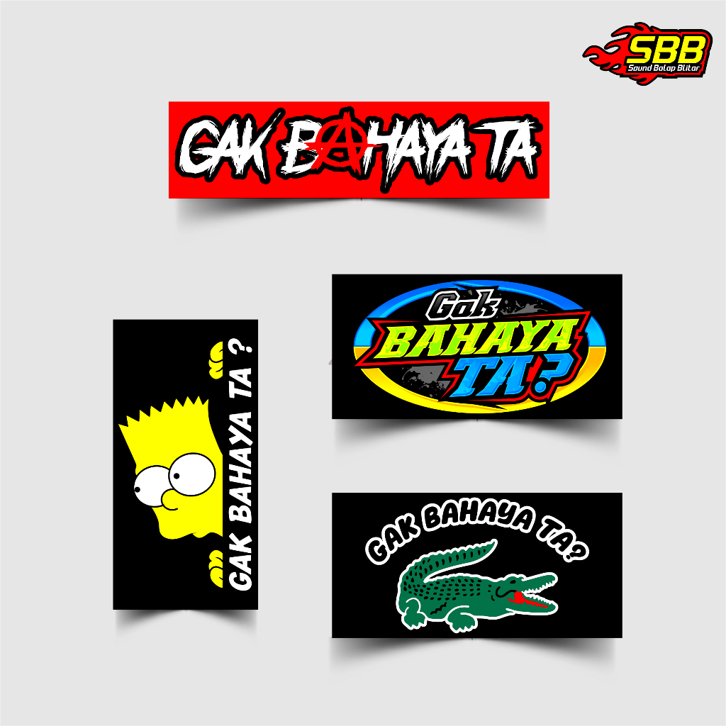 Stiker Vynil Anti Air Gak Bahaya Ta Doff Jeruk Soundbalapblitar