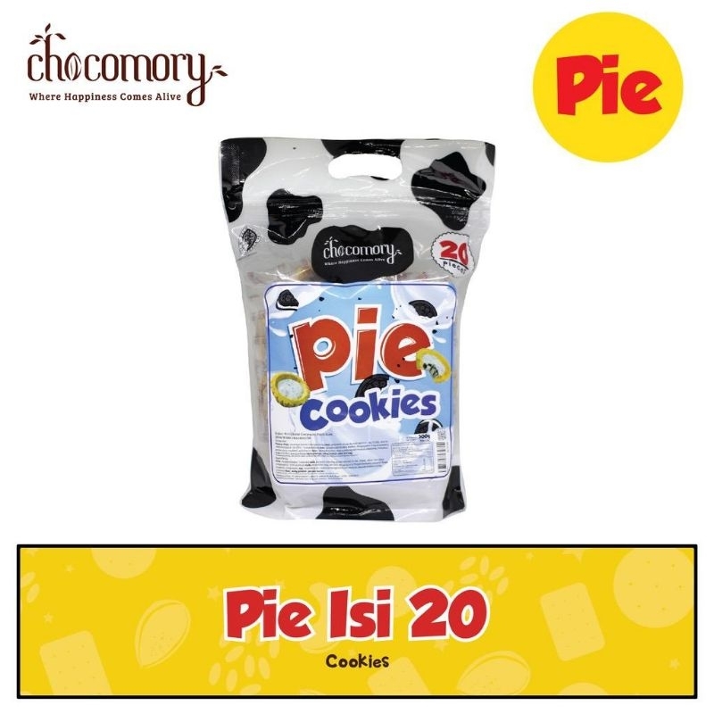 Chocomory Pie isi 20 (Chocolate, Cookies n Cream, Strawberry Pie)