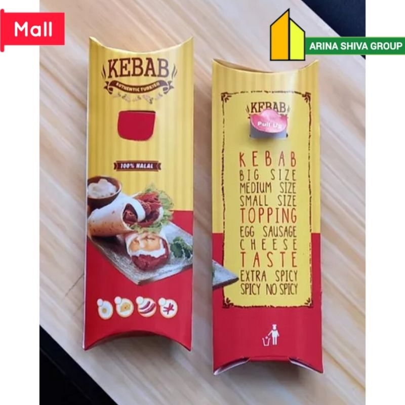 

100 LEMBAR KERTAS KEBAB TARIKAN UKURAN 24 × 9 CM HIGH QUALITY PAPER CRAFT TEBAL PRODUK TERBARU | KOTAK KEBAB KEKINIAN | DUS KEBAB VIRAL TIKTOK | KEMASAN KEBAB KEKINIAN | BOX KEBAB VIRAL | ARINA SHIVA GROUP 6034