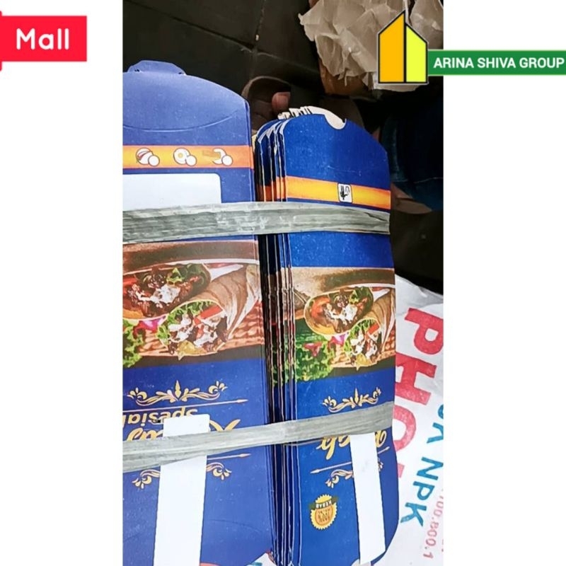 

100 LEMBAR KERTAS KEBAB TARIKAN UKURAN 24 × 9 CM HIGH QUALITY PAPER CRAFT TEBAL PRODUK TERBARU | KOTAK KEBAB KEKINIAN | DUS KEBAB VIRAL TIKTOK | KEMASAN KEBAB KEKINIAN | BOX KEBAB VIRAL | ARINA SHIVA GROUP 6042
