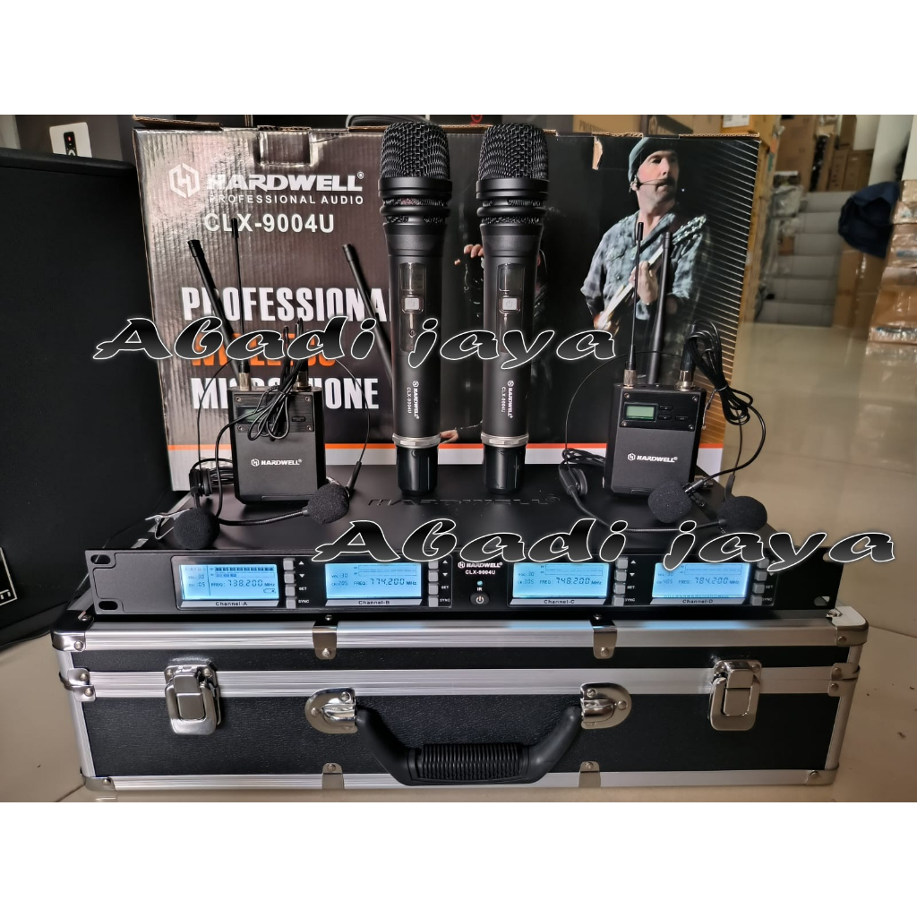 Mic Hardwell CLX9004U 4 Channel CLX 9004U CLX9004 U pegang clipon headset