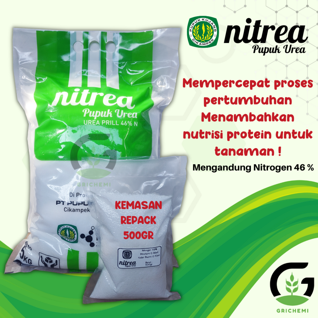 PUPUK UREA NITREA KUJANG REPACK 500GR UNTUK TANAMAN BUNGA SAYUR BUAH