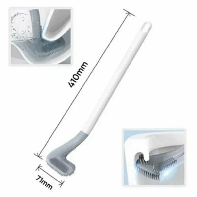 Sikat WC Silikon GOLF Kloset Closet Silikon Brush / Brush Toilet Golf Silicone Sikat Pembersih Toilet WC Lengkung Fleksibel