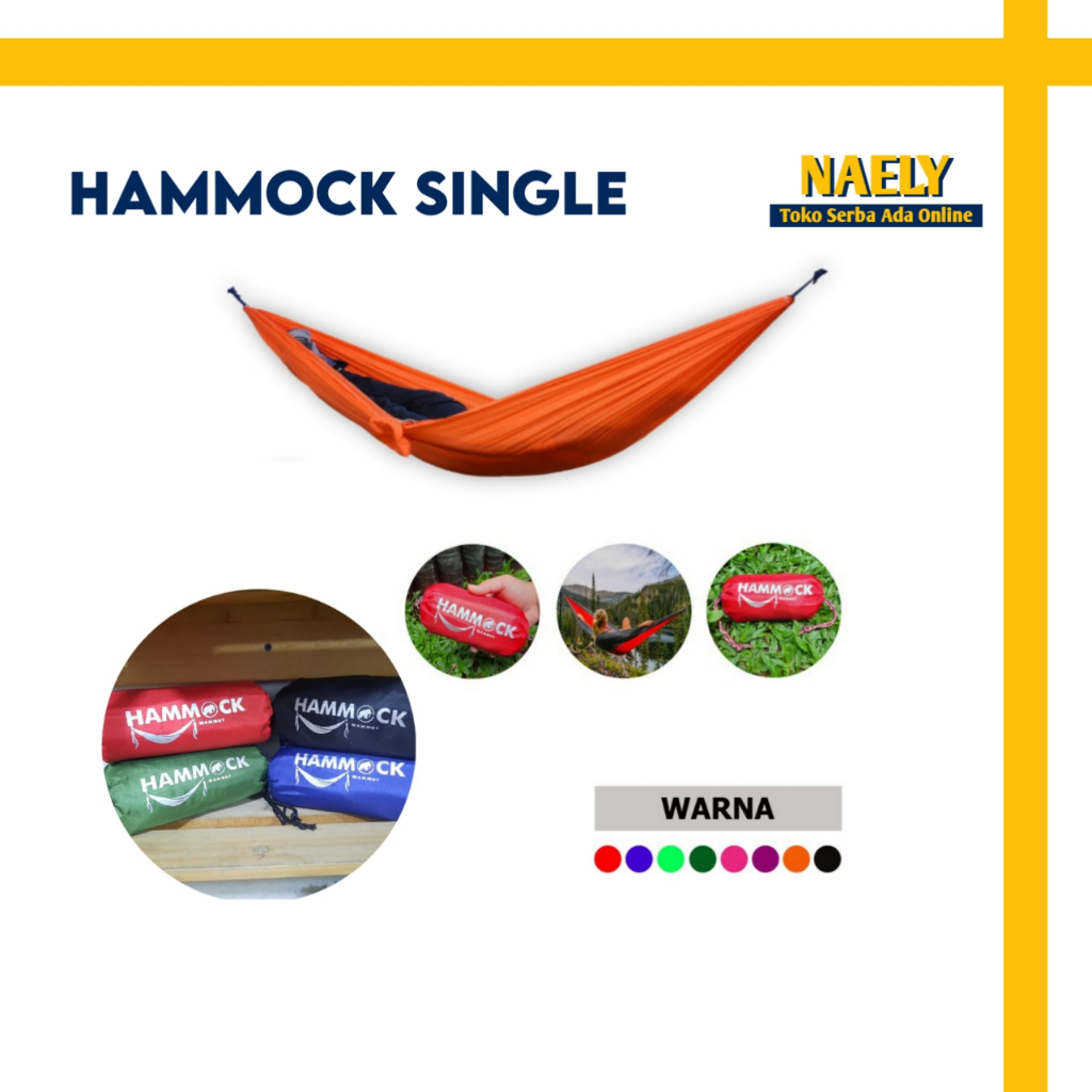 HAMMOCK AYUNAN GANTUNG KAIN TALI HAMMOCK OUTDOOR