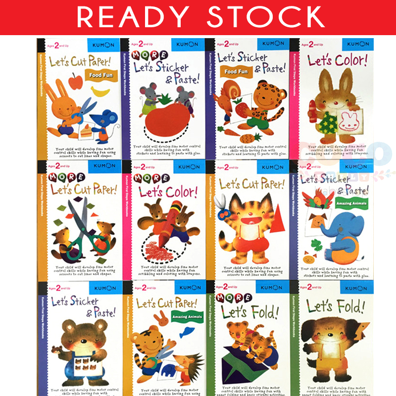 Buku Aktivitas KUMON FIRST STEPS WORKBOOKS isi 12 Umur 2 Up Ready Stock