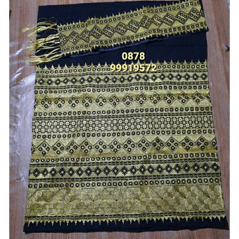 tapis lampung tapis bordir sarung kain selendang siap pakai