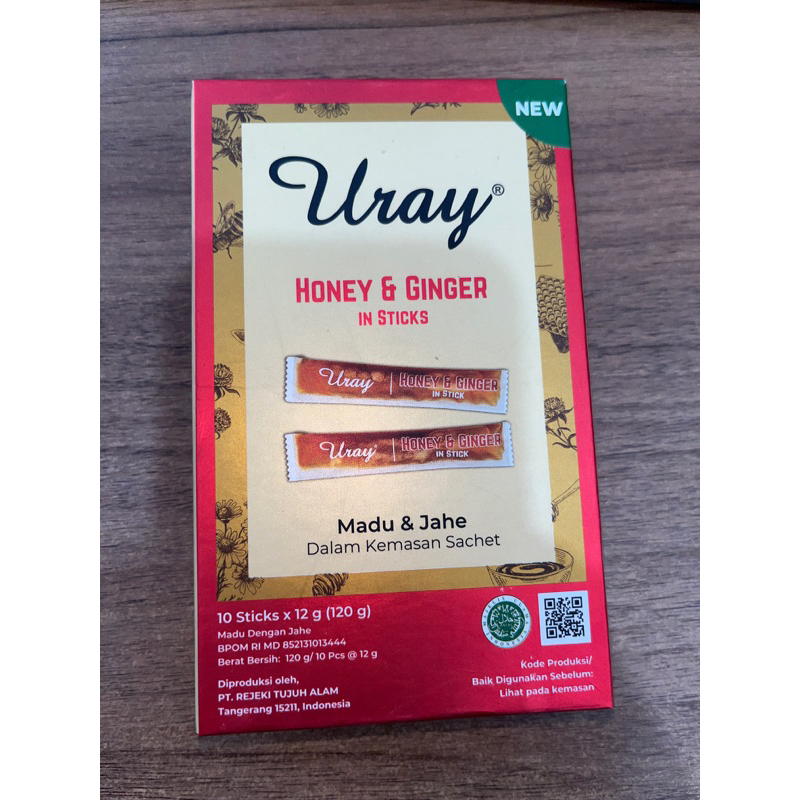 

Madu Uray Honey & Ginger in Sticks [10Sticksx12g]