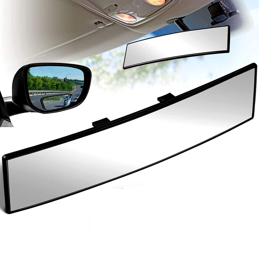 [X370] Kaca Spion Tengah Mobil Convex Cembung Mirror Anti Glare