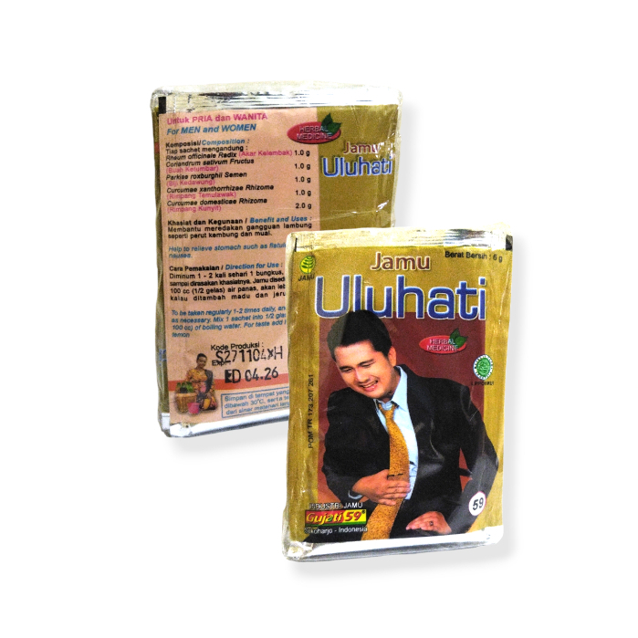 

serbuk jamu ulu hati gujati isi 10 sachet