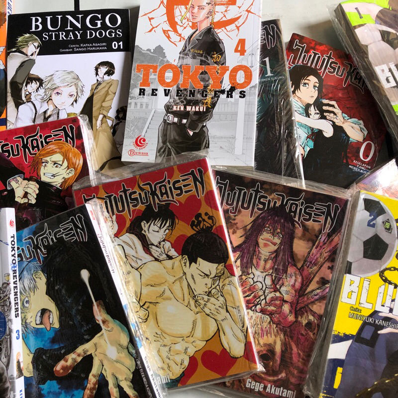 CLEARANCE SALE komik indonesia bungou stray dogs bungo blue lock tokyo revengers tokrev jujutsu kais