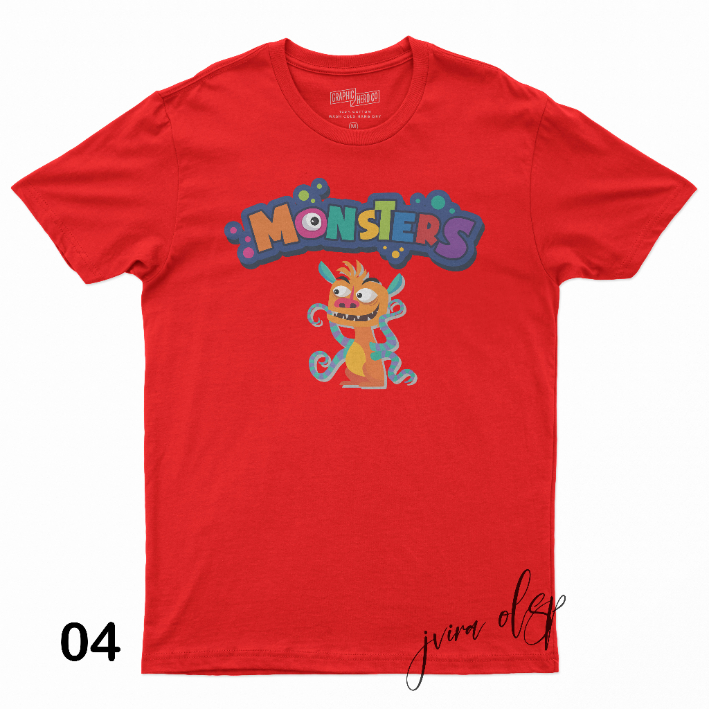 kaos anak monster ink / kaos oblong anak kararter monster ink / baju anak / kaos oblong