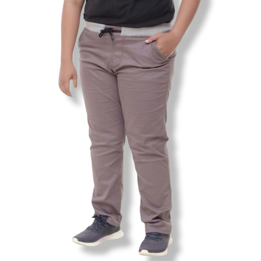 Celana Chino Panjang Pria Big Size Chinos Pria Pinggang Karet Bahan Melar Slim Fit Jumbo