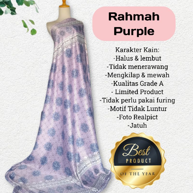 Kain Dr Silk Motif Rahmah harga setengah meter