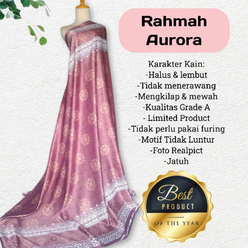 Kain Dr Silk Motif Rahmah harga setengah meter