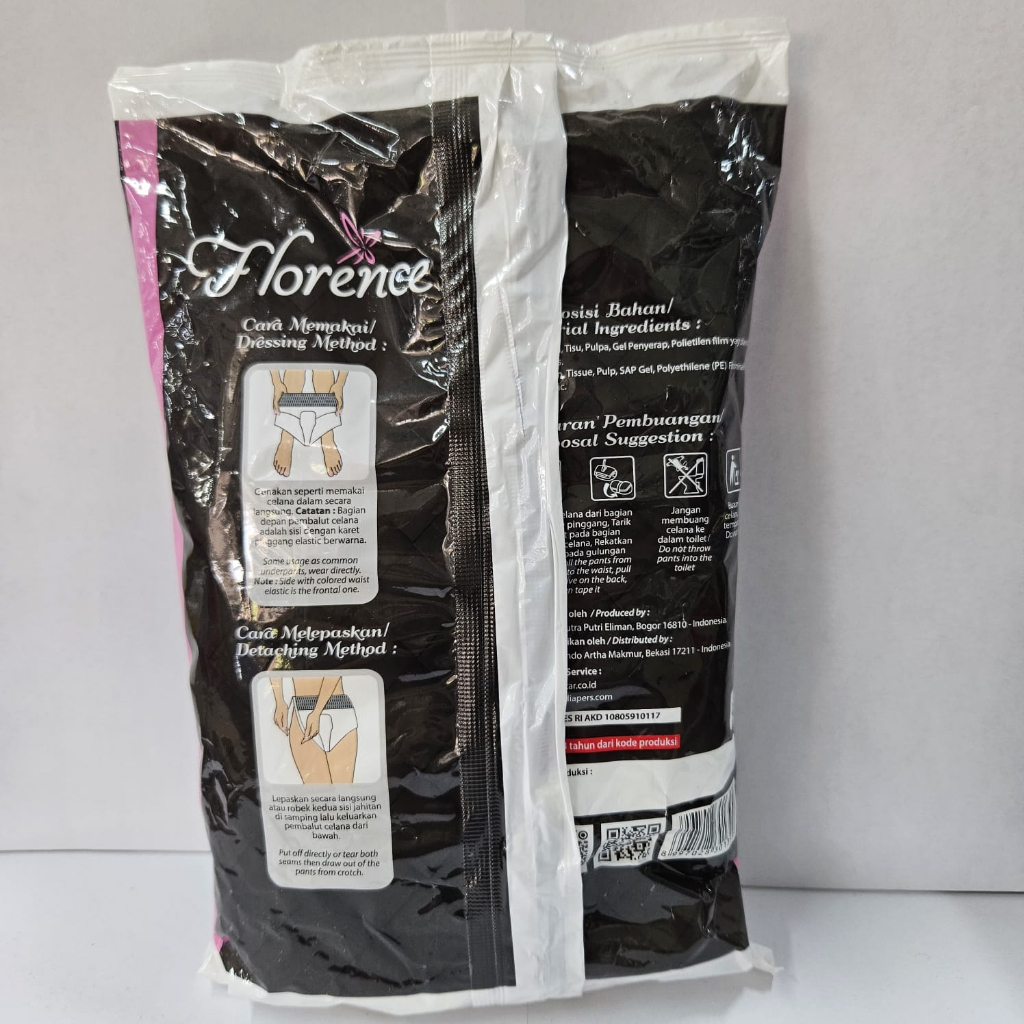 Florence Pembalut Celana Sekali Pakai 2 Psc