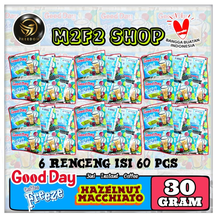 

Good Day Coffee Freeze | Kopi Bubuk 3in1 Instant Sachet - 30 gr (Kemasan 6 Renceng)