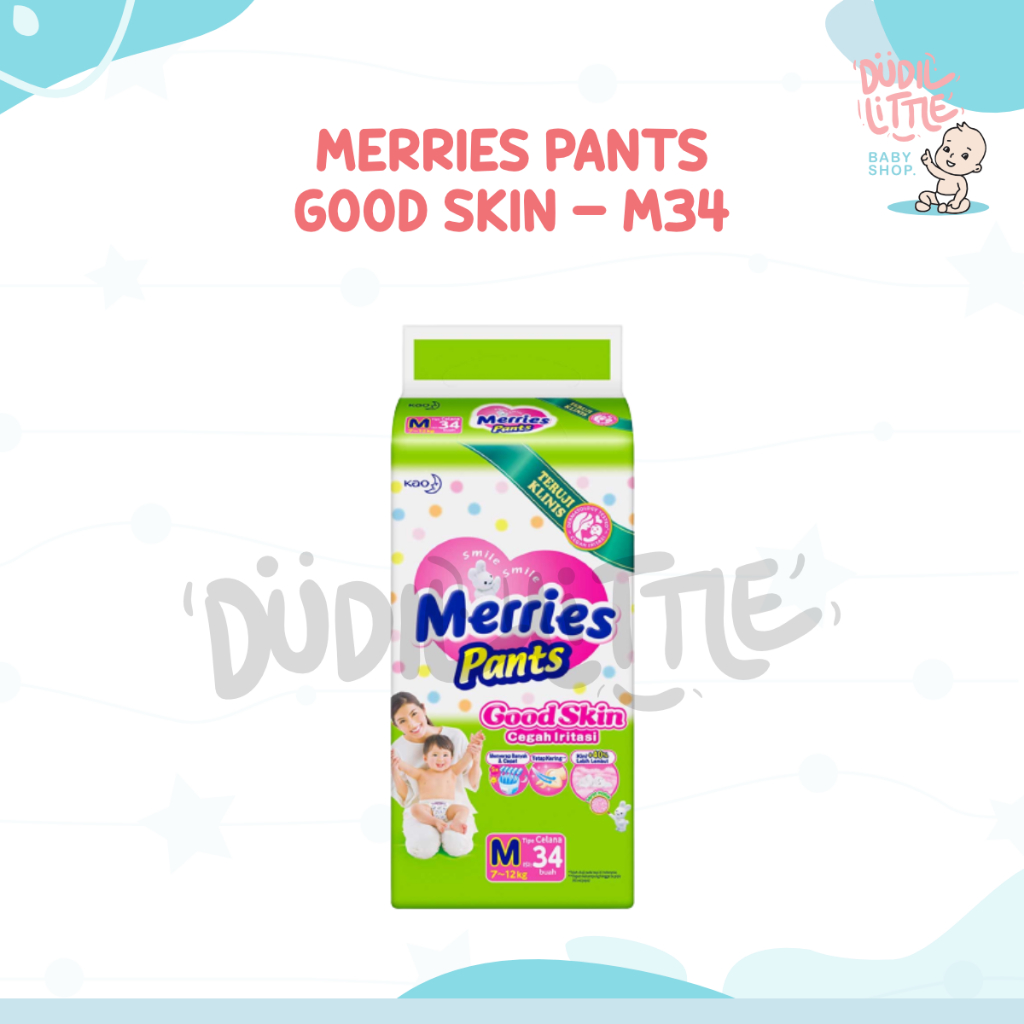 Merries Pants Good Skin M34 L30 XL26 Menyerap lebih cepat dan banyak