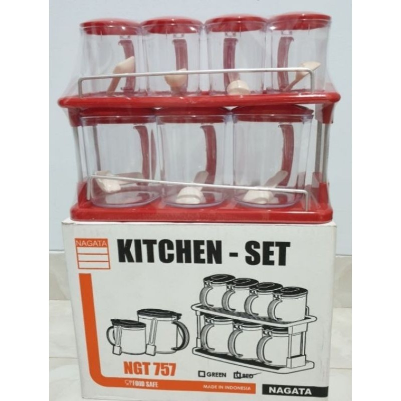 Tempat Bumbu Dapur Gula Garam Kitchen Set Shelf Nagata 757