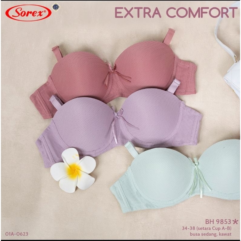 Bra Sorex 1/2 cup dengan kawat 9853 Extra Comfort