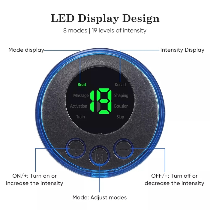 EMS PAD FOOT MASSAGER ALAT PIJAT TERAPI TELAPAK KAKI ELEKTRIK PORTABLE 8 MODE 19 LEVEL AKUPUNKTUR PENGISIAN MENINGKATKAN SIRKULASI DARAH MEREDAKAN RASA LELAH PEGAL NYERI