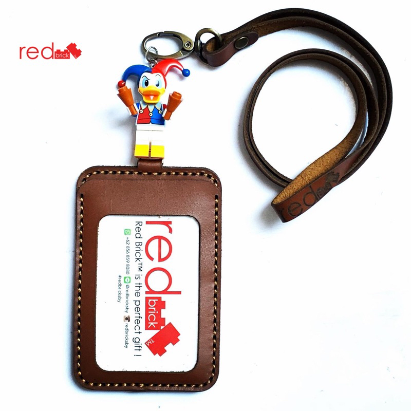 

LEGO Donald Duck Jester Name Tag Genuine Leather
