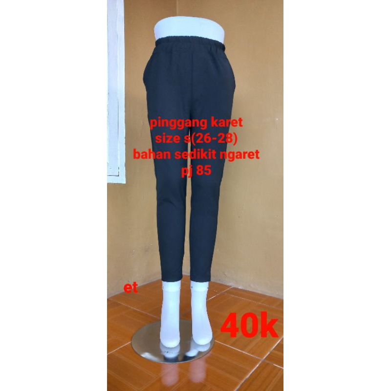 celana kerja pinggang karet