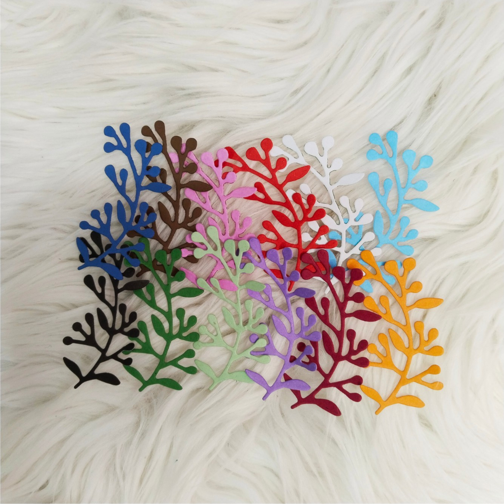

ZIBA-C019 10pcs Die Cut leaves for Scrapbooking / Journaling