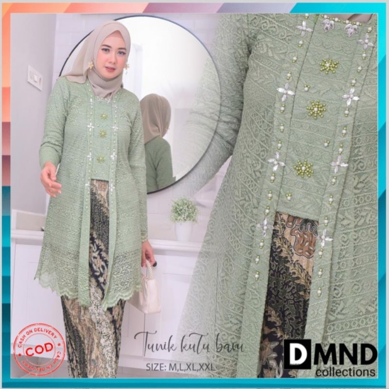 SETELAN TUNIK BRUKAT/TUNIK KUTU BARU BRUKAT/TUNIK PAYET/KEBAYA MODERN/ATASAN TUNIK