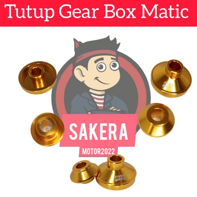 Tutup Gearbox Honda Matic Beat, Vario, Scoopy/ Tutup Gearbox Semua Honda Matic/ Gold Cover Gearbox/ 