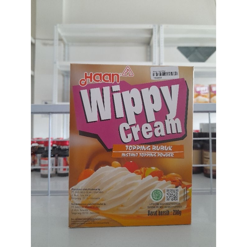 

WIPPY CREAM HAAN 200GR KRIM BUBUK DAN KOCOK