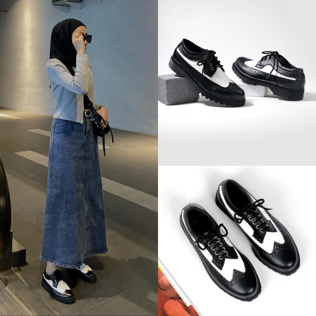 Sepatu Wanita Docmart Sneakers Casual Santai Sepatu Kasual Kuliah Wanita Original - Alana