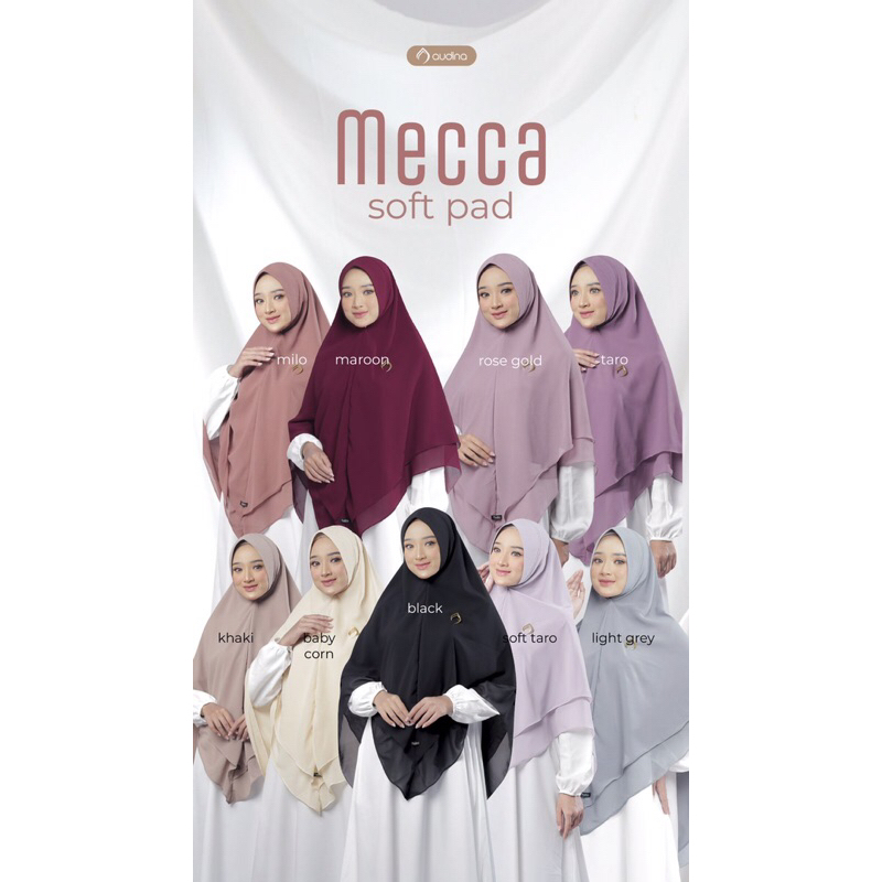 Mecca Khimar Soft Pad Khimar 2 layer dengan soft pad Bahan ademdan ringan