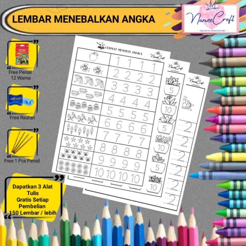 

[LMA1] Lembar Edukasi Belajar Menulis dan Mengenal Angka