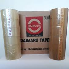 

Lakban Daimaru Tape Isolasi Bening atau Coklat 2 inch x 90 Yard