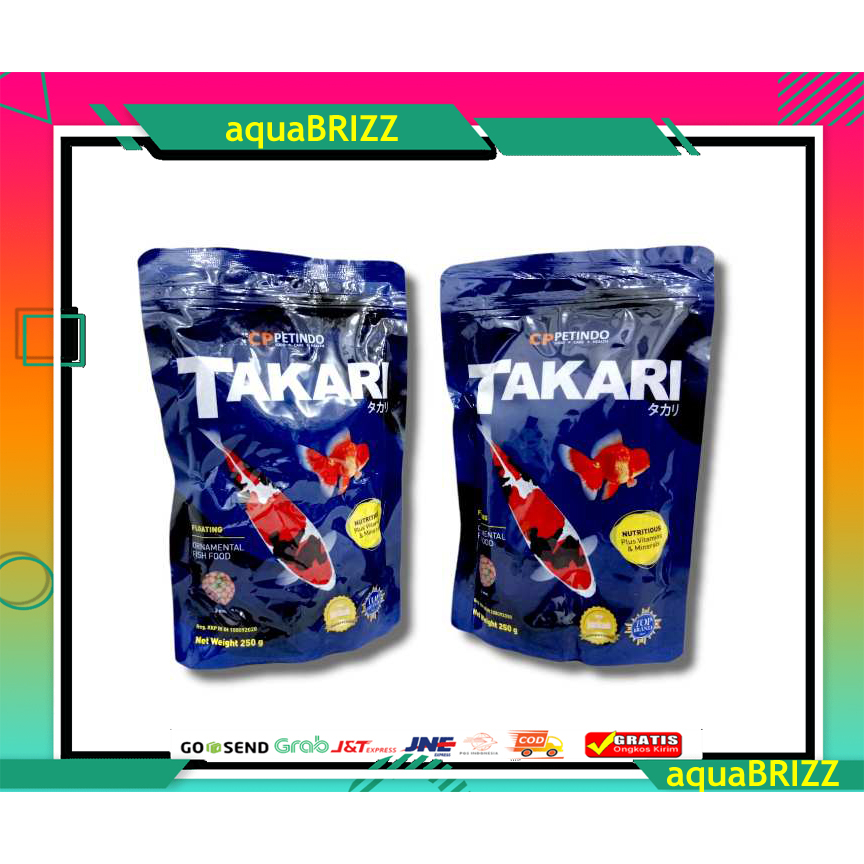 Promo Takari 100GR 100 gr 1mm Makanan Pakan Ikan Hias Fish Food koi mas koiki