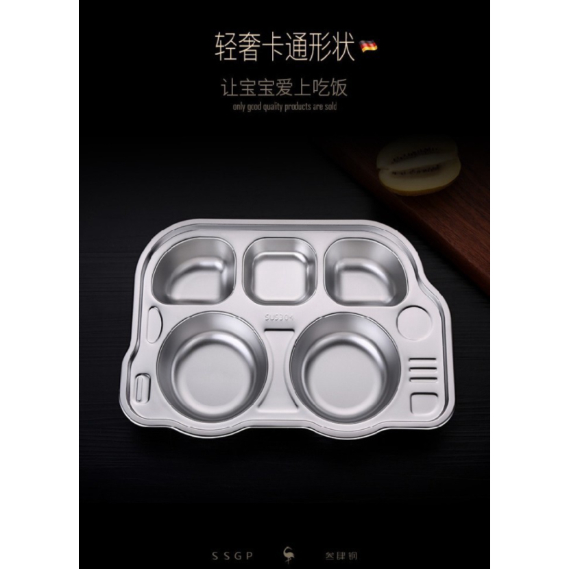 

Jual SSGP Piring Makan Anak Premium Stainless Steel Bentuk Bus Murah