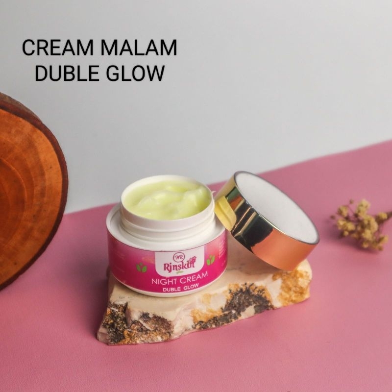 Night Double Glow ( Cream Malam) Nr glow Skincare Pemutih wajah