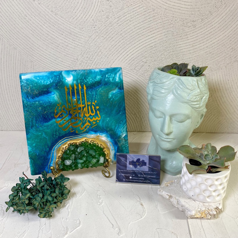 Lukisan Dinding Kaligrafi/ Resin Art