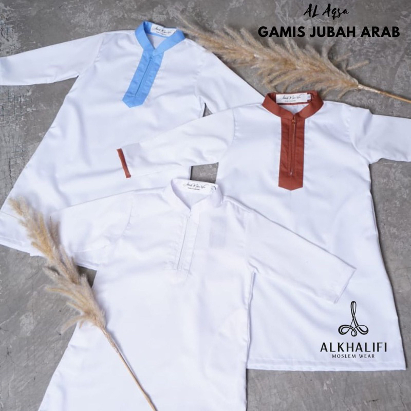 DISKON Size 0-1 Gamis Jubah Arab Anak | Gamis bayi | Koko Bayi | Baju Muslim Bayi Aqiqah AL-AQSA